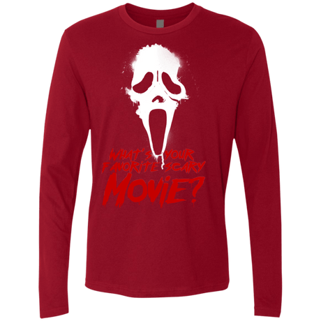 T-Shirts Cardinal / S What's Your Favorite Scary Movie Men's Premium Long Sleeve