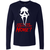 T-Shirts Midnight Navy / S What's Your Favorite Scary Movie Men's Premium Long Sleeve