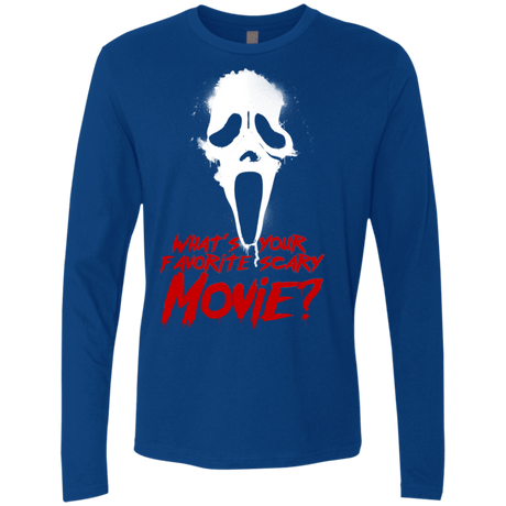 T-Shirts Royal / S What's Your Favorite Scary Movie Men's Premium Long Sleeve