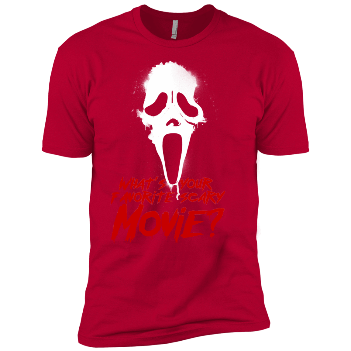 T-Shirts Red / X-Small What's Your Favorite Scary Movie Men's Premium T-Shirt