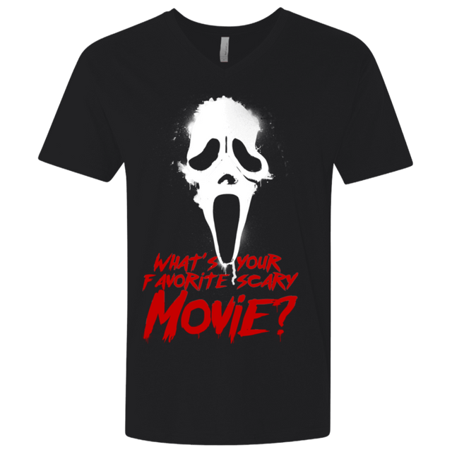 T-Shirts Black / X-Small What's Your Favorite Scary Movie Men's Premium V-Neck