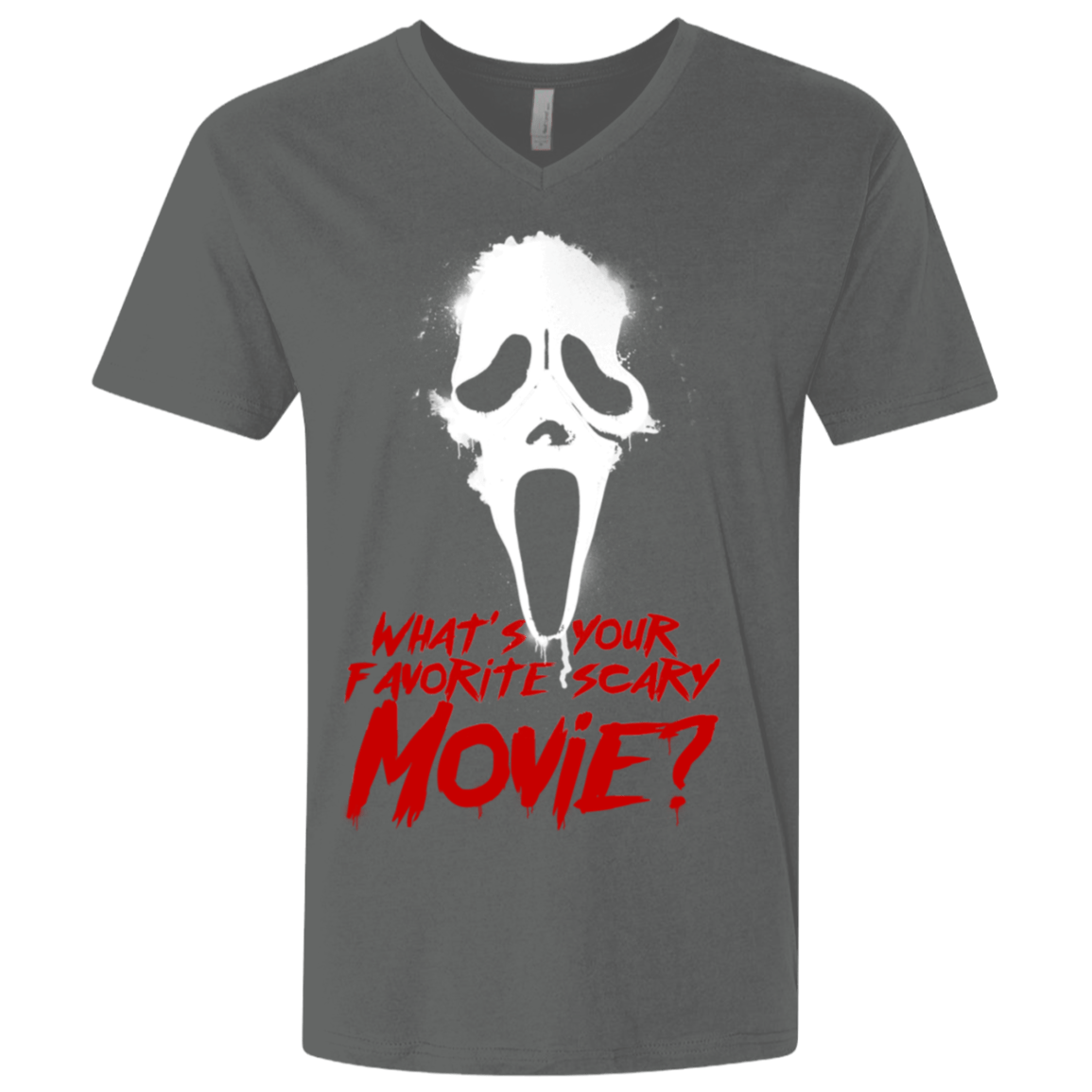 T-Shirts Heavy Metal / X-Small What's Your Favorite Scary Movie Men's Premium V-Neck
