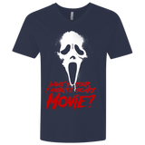 T-Shirts Midnight Navy / X-Small What's Your Favorite Scary Movie Men's Premium V-Neck