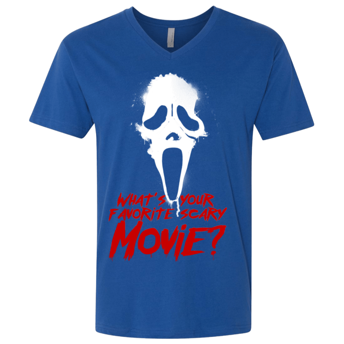 T-Shirts Royal / X-Small What's Your Favorite Scary Movie Men's Premium V-Neck
