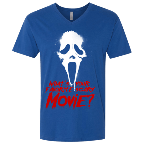 T-Shirts Royal / X-Small What's Your Favorite Scary Movie Men's Premium V-Neck