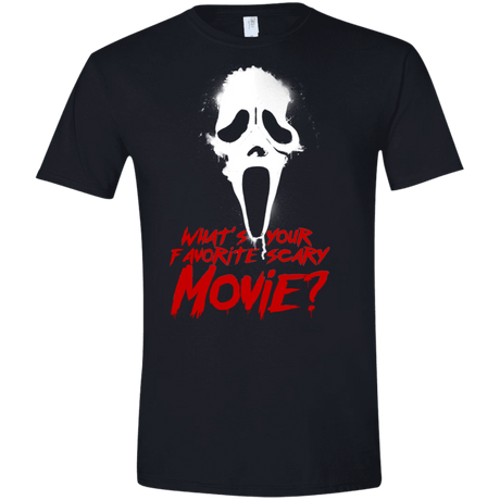 T-Shirts Black / X-Small What's Your Favorite Scary Movie Men's Semi-Fitted Softstyle