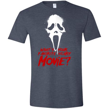 T-Shirts Heather Navy / S What's Your Favorite Scary Movie Men's Semi-Fitted Softstyle