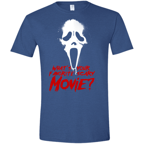 T-Shirts Heather Royal / X-Small What's Your Favorite Scary Movie Men's Semi-Fitted Softstyle