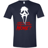 T-Shirts Navy / X-Small What's Your Favorite Scary Movie Men's Semi-Fitted Softstyle