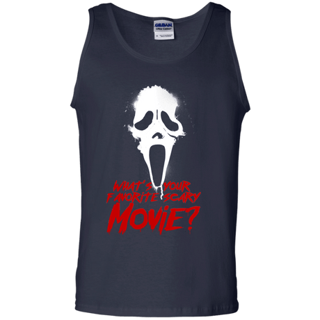 T-Shirts Navy / S What's Your Favorite Scary Movie Men's Tank Top