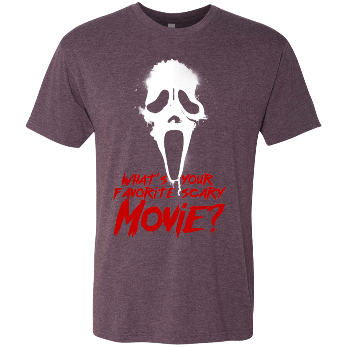 T-Shirts Vintage Purple / S What's Your Favorite Scary Movie Men's Triblend T-Shirt