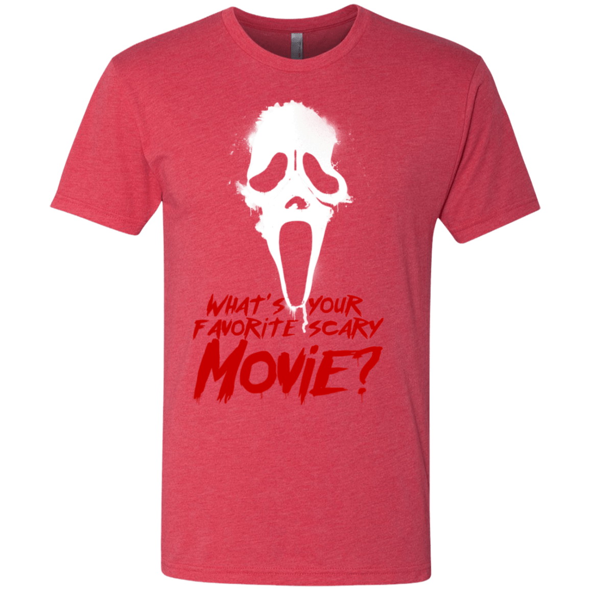 T-Shirts Vintage Red / S What's Your Favorite Scary Movie Men's Triblend T-Shirt