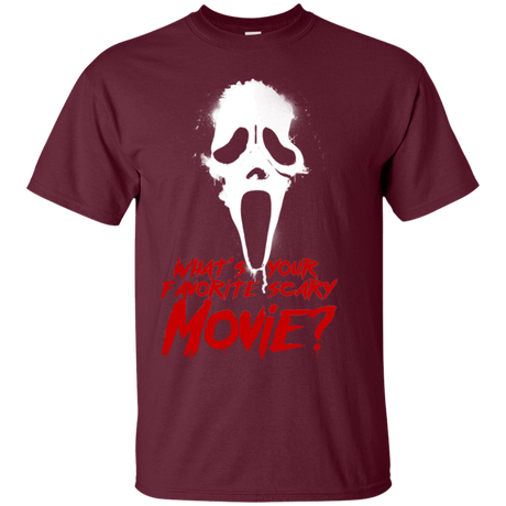 T-Shirts Maroon / S What's Your Favorite Scary Movie T-Shirt