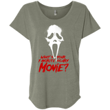 T-Shirts Venetian Grey / X-Small What's Your Favorite Scary Movie Triblend Dolman Sleeve