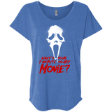 T-Shirts Vintage Royal / X-Small What's Your Favorite Scary Movie Triblend Dolman Sleeve