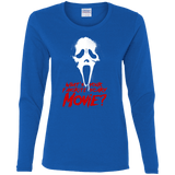 T-Shirts Royal / S What's Your Favorite Scary Movie Women's Long Sleeve T-Shirt