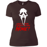 T-Shirts Dark Chocolate / X-Small What's Your Favorite Scary Movie Women's Premium T-Shirt