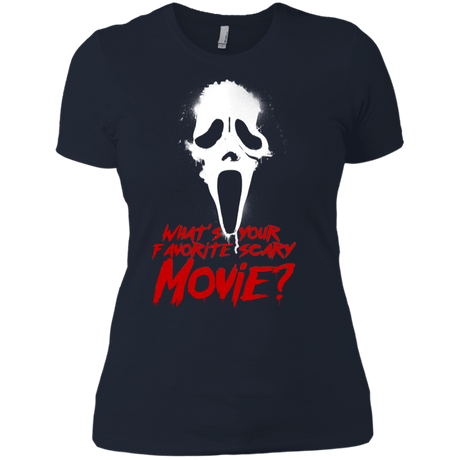T-Shirts Midnight Navy / X-Small What's Your Favorite Scary Movie Women's Premium T-Shirt