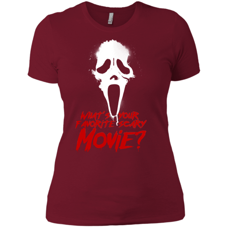 T-Shirts Scarlet / X-Small What's Your Favorite Scary Movie Women's Premium T-Shirt