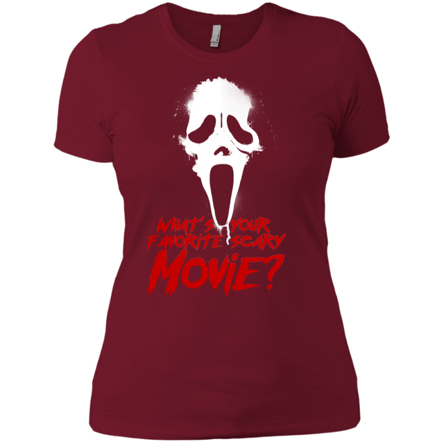 T-Shirts Scarlet / X-Small What's Your Favorite Scary Movie Women's Premium T-Shirt