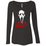 T-Shirts Vintage Black / S What's Your Favorite Scary Movie Women's Triblend Long Sleeve Shirt