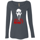 T-Shirts Vintage Navy / S What's Your Favorite Scary Movie Women's Triblend Long Sleeve Shirt