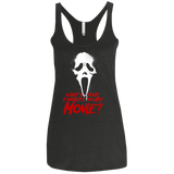 T-Shirts Vintage Black / X-Small What's Your Favorite Scary Movie Women's Triblend Racerback Tank