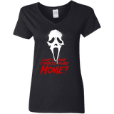 T-Shirts Black / S What's Your Favorite Scary Movie Women's V-Neck T-Shirt