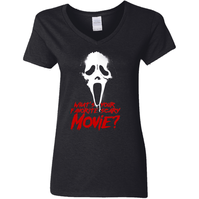 T-Shirts Black / S What's Your Favorite Scary Movie Women's V-Neck T-Shirt