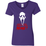 T-Shirts Purple / S What's Your Favorite Scary Movie Women's V-Neck T-Shirt