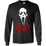T-Shirts Black / YS What's Your Favorite Scary Movie Youth Long Sleeve T-Shirt