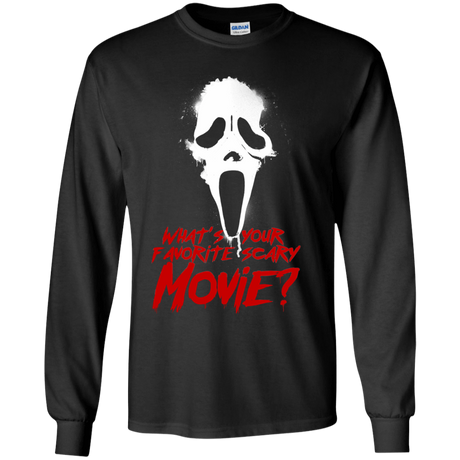 T-Shirts Black / YS What's Your Favorite Scary Movie Youth Long Sleeve T-Shirt