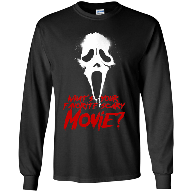 T-Shirts Black / YS What's Your Favorite Scary Movie Youth Long Sleeve T-Shirt