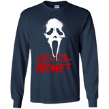 T-Shirts Navy / YS What's Your Favorite Scary Movie Youth Long Sleeve T-Shirt