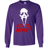 T-Shirts Purple / YS What's Your Favorite Scary Movie Youth Long Sleeve T-Shirt