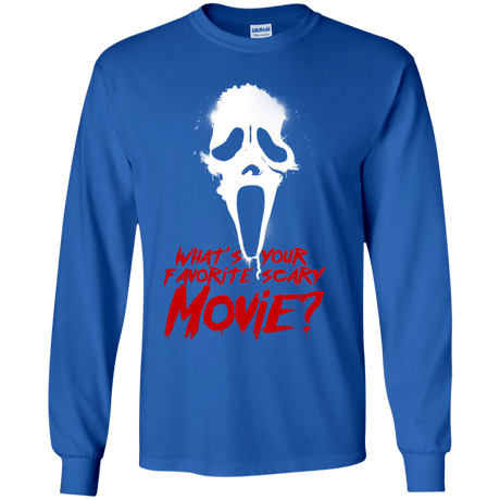 T-Shirts Royal / YS What's Your Favorite Scary Movie Youth Long Sleeve T-Shirt