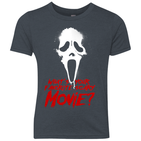 T-Shirts Vintage Navy / YXS What's Your Favorite Scary Movie Youth Triblend T-Shirt