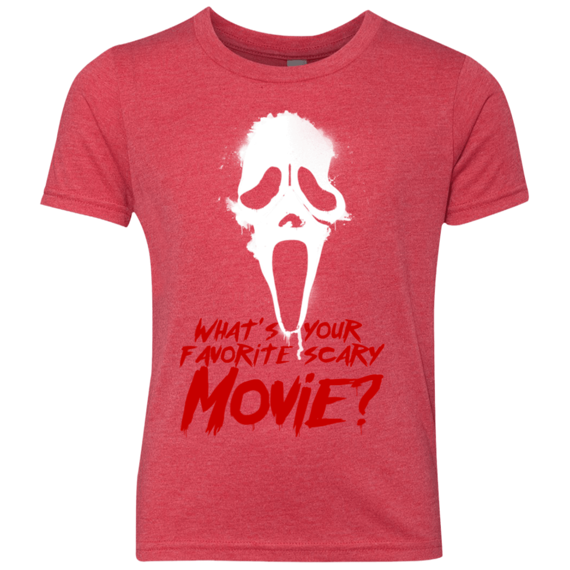 T-Shirts Vintage Red / YXS What's Your Favorite Scary Movie Youth Triblend T-Shirt