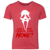 T-Shirts Vintage Red / YXS What's Your Favorite Scary Movie Youth Triblend T-Shirt