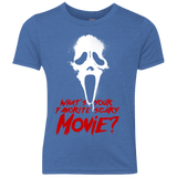 T-Shirts Vintage Royal / YXS What's Your Favorite Scary Movie Youth Triblend T-Shirt
