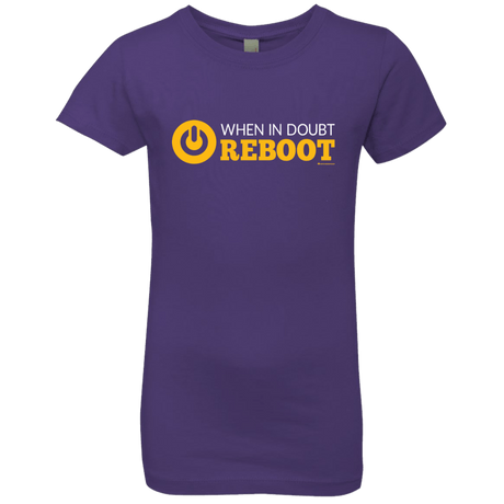 T-Shirts Purple Rush / YXS When In Doubt Reboot Girls Premium T-Shirt