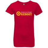 T-Shirts Red / YXS When In Doubt Reboot Girls Premium T-Shirt