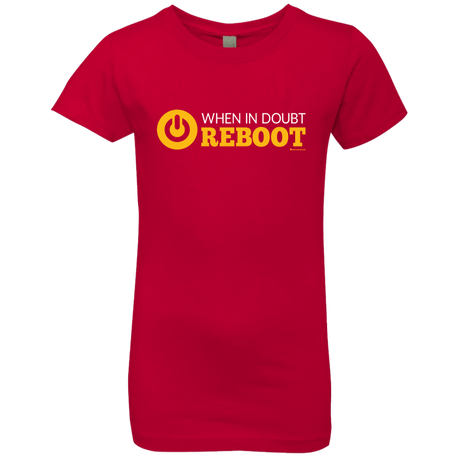T-Shirts Red / YXS When In Doubt Reboot Girls Premium T-Shirt