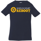 T-Shirts Navy / 6 Months When In Doubt Reboot Infant Premium T-Shirt