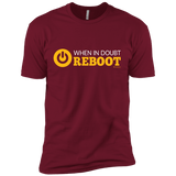 T-Shirts Cardinal / X-Small When In Doubt Reboot Men's Premium T-Shirt