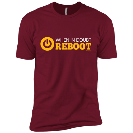T-Shirts Cardinal / X-Small When In Doubt Reboot Men's Premium T-Shirt