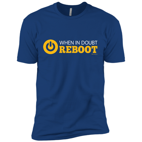 T-Shirts Royal / X-Small When In Doubt Reboot Men's Premium T-Shirt
