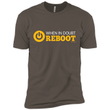 T-Shirts Warm Grey / X-Small When In Doubt Reboot Men's Premium T-Shirt