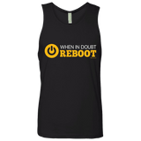 T-Shirts Black / Small When In Doubt Reboot Men's Premium Tank Top