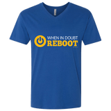 T-Shirts Royal / X-Small When In Doubt Reboot Men's Premium V-Neck